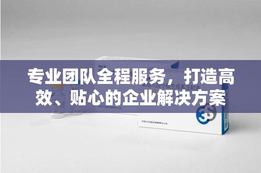 泰州专业团队全程服务，打造高效、贴心的企业解决方案